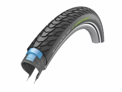 Schwalbe Marathon E-Plus – Tråddæk – 28×1,50 (40-622) E-50 – Sort -Billig Citybikes butik 1115905301 A default