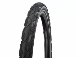 Schwalbe Marathon Efficiency Evo – Addix V-Guard – Foldedæk – 27,5×2,15 (55-584) – Sort Refleks