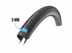 XLC – Street X – Tråddæk – 700 X 35c (37-622) – Sort