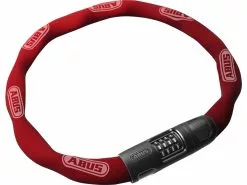 Abus 8808C – Kædelås Med Talkombination – 85 Cm – Rød