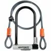 Kryptonite New-U – Bøjlelås Med Wire – U-Lock 10,2×22,9cm – Med 120cm Flex Wire -Billig Citybikes butik KRY001966 A default