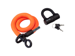 Texlock Eyelet U-LOCK – Cykellås – Tekstillås – Orange – Str. S 80 Cm