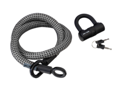 Texlock Eyelet U-LOCK – Cykellås – Tekstillås – Grå – Str. M 120 Cm