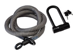 Texlock Eyelet X-LOCK – Cykellås – Tekstillås – Grå – Str. L 160 Cm
